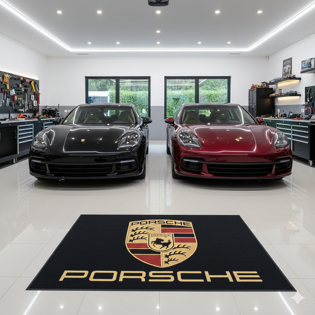 Porsche Luxury Teppich 150 × 220 CM Wohn, Garagen & Display Teppich