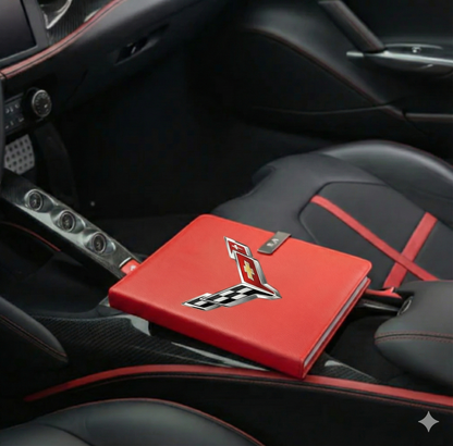 Corvette Tagebuch Notizbuch Personalisierbaren Initialen