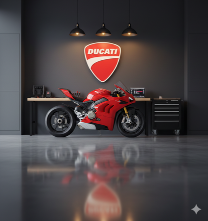 Moto Guzzi Wandschild für die Garage – Premium Wanddekoration für Auto- und Motorradliebhaber