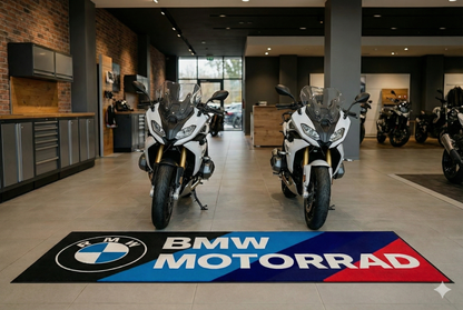BMW Motorrad Teppich 75x220 cm Garage Teppich Motorrad Display Rug Werkstatt Dekor