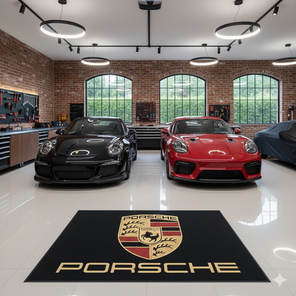 Porsche Luxury Teppich 150 × 220 CM Wohn, Garagen & Display Teppich