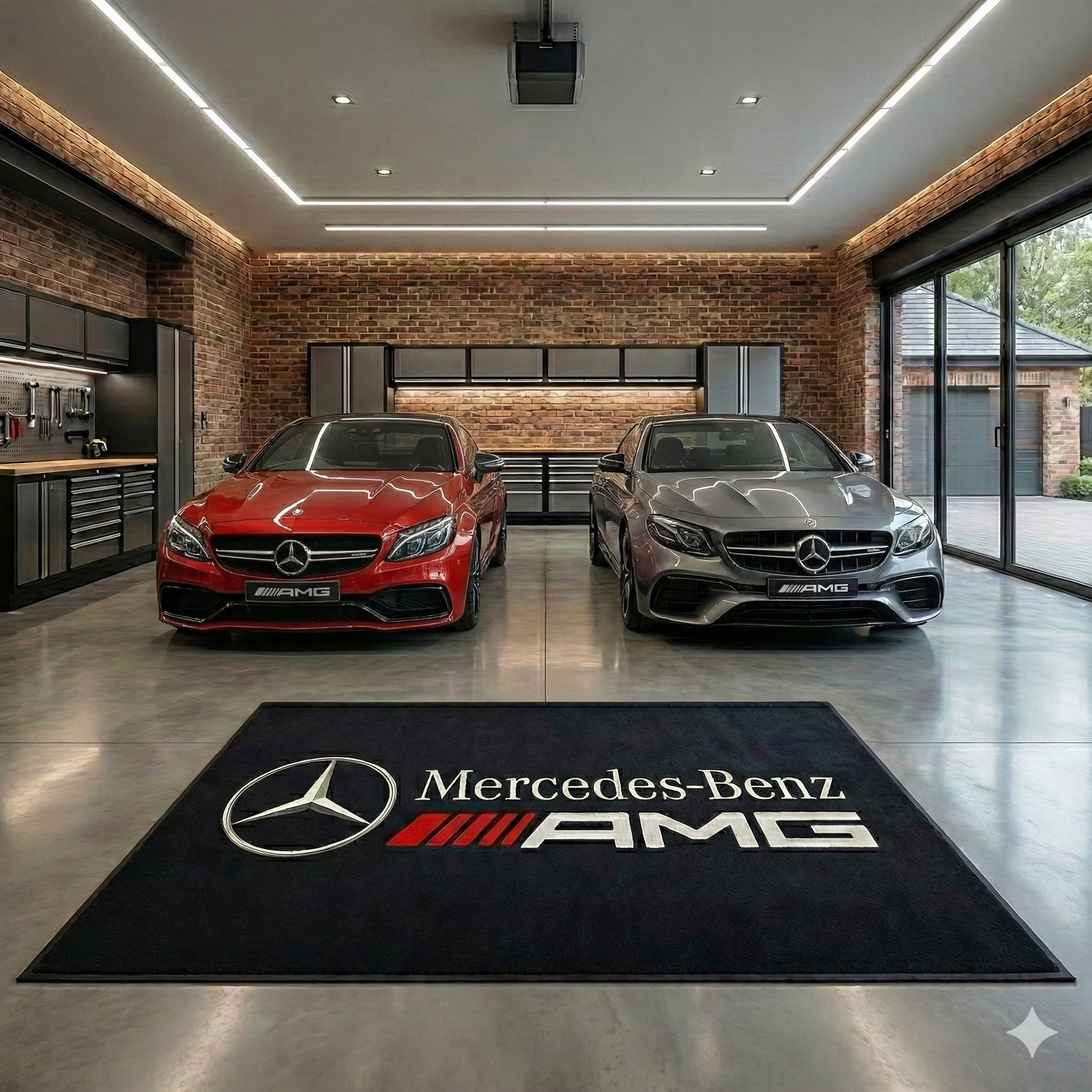 Mercedes Benz AMG Luxury Teppich 150 × 220 CM Wohn, Garagen & Display Teppich