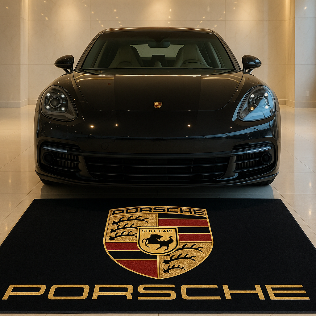 Porsche Luxury Teppich 150 × 220 CM Wohn, Garagen & Display Teppich
