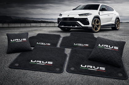 Lamborghini Urus Fußmatten Set Maßgeschneidert Velour Premium Matte