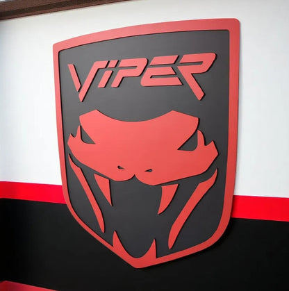 Viper Logo Wandschild für die Garage Deko Wandkunst