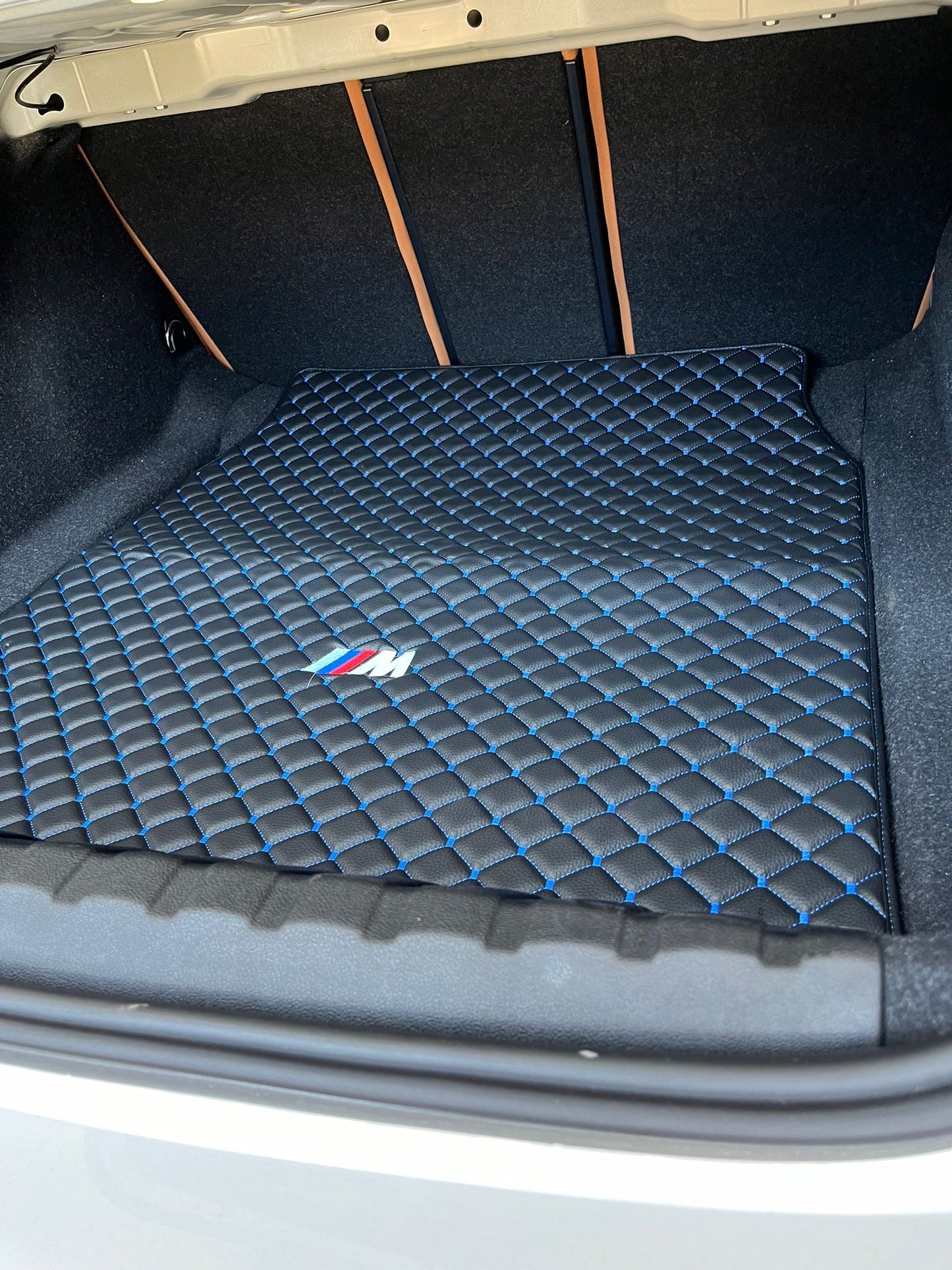 For BMW Leder Kofferraummatte