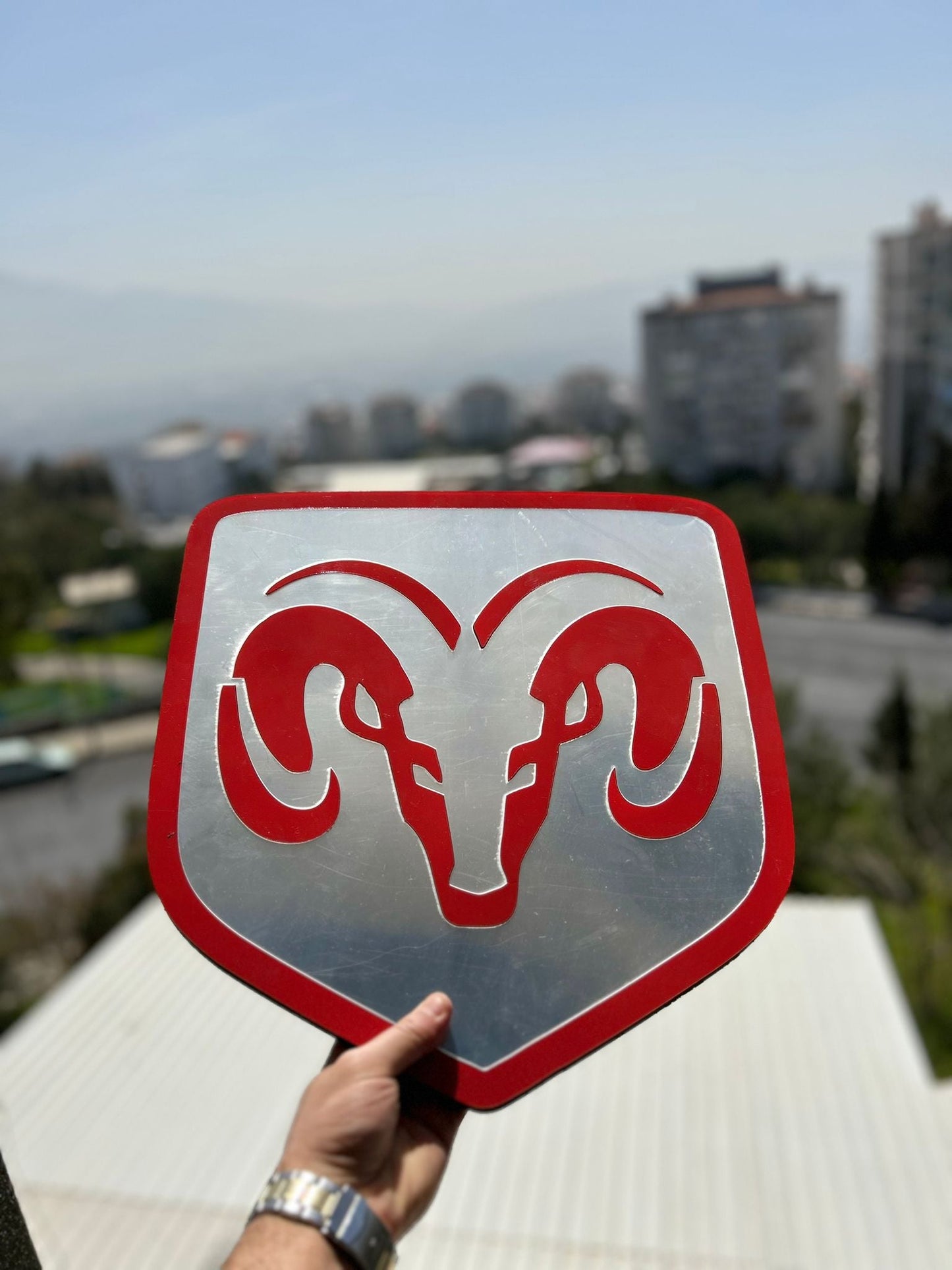 Dodge Logo Wandschild für die Garage Deko Wandkunst