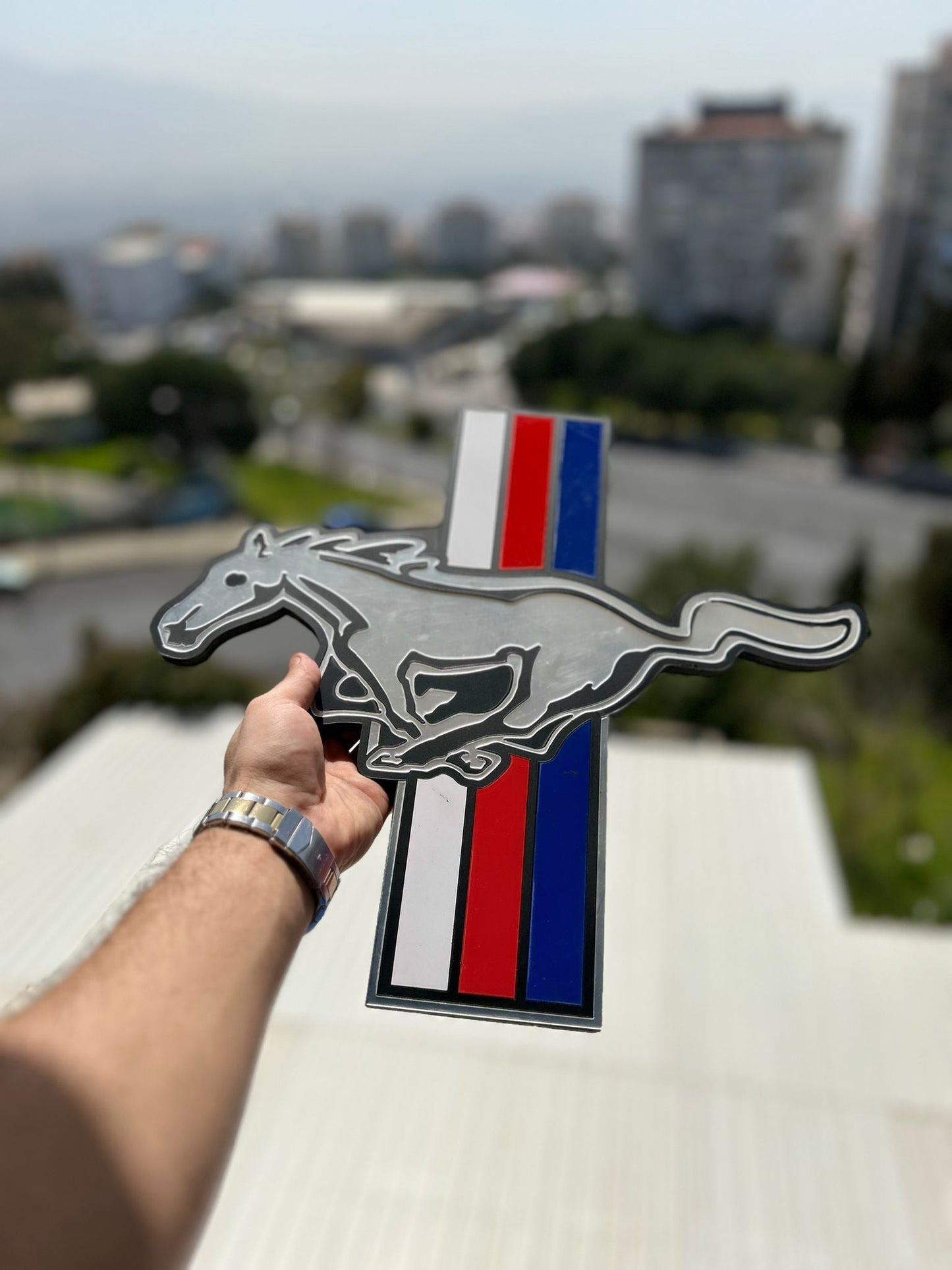 Mustang Logo Wandschild für die Garage Deko Wandkunst