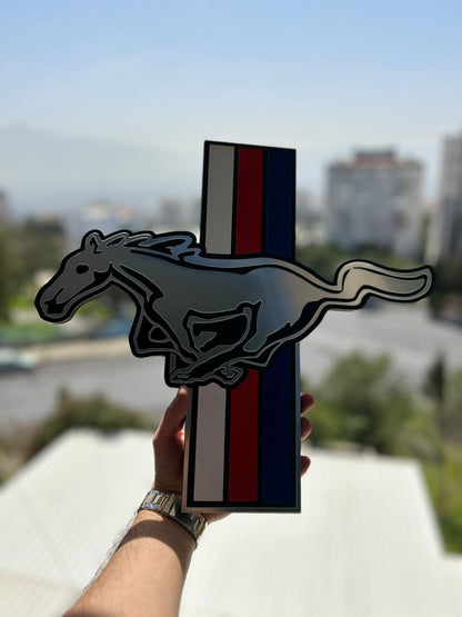 Mustang Logo Wandschild für die Garage Deko Wandkunst