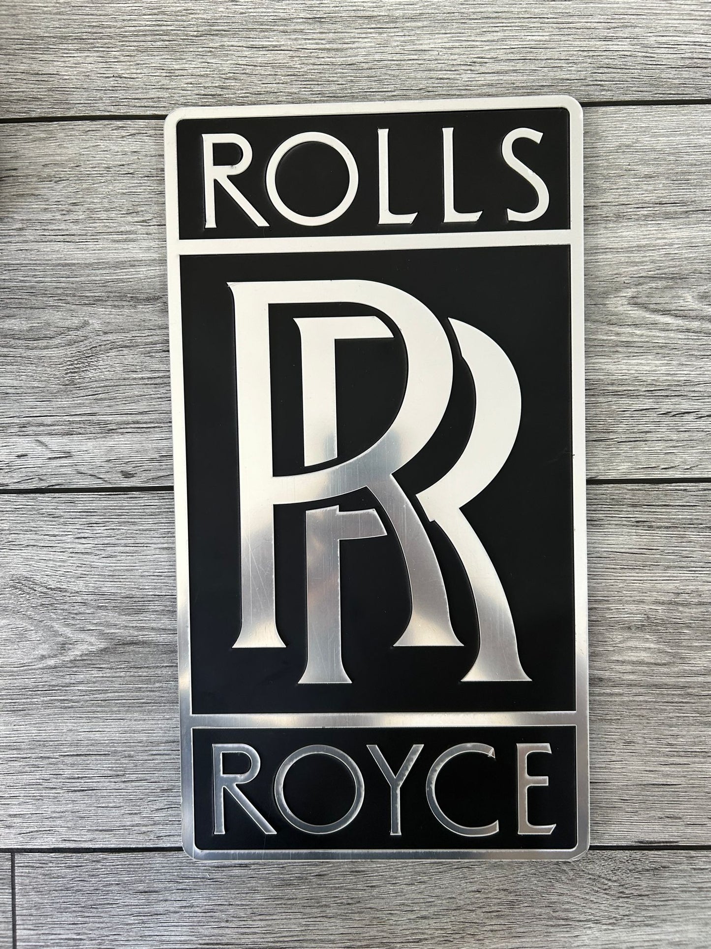 Rolls Royce Logo Wandschild für die Garage Deko Wandkunst