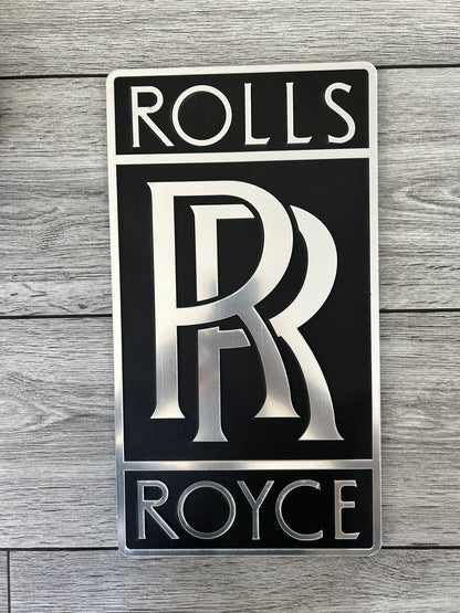Rolls Royce Logo Wandschild für die Garage Deko Wandkunst