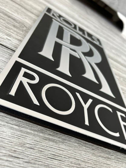 Rolls Royce Logo Wandschild für die Garage Deko Wandkunst