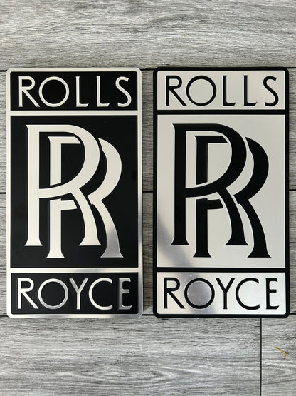 Rolls Royce Logo Wandschild für die Garage Deko Wandkunst