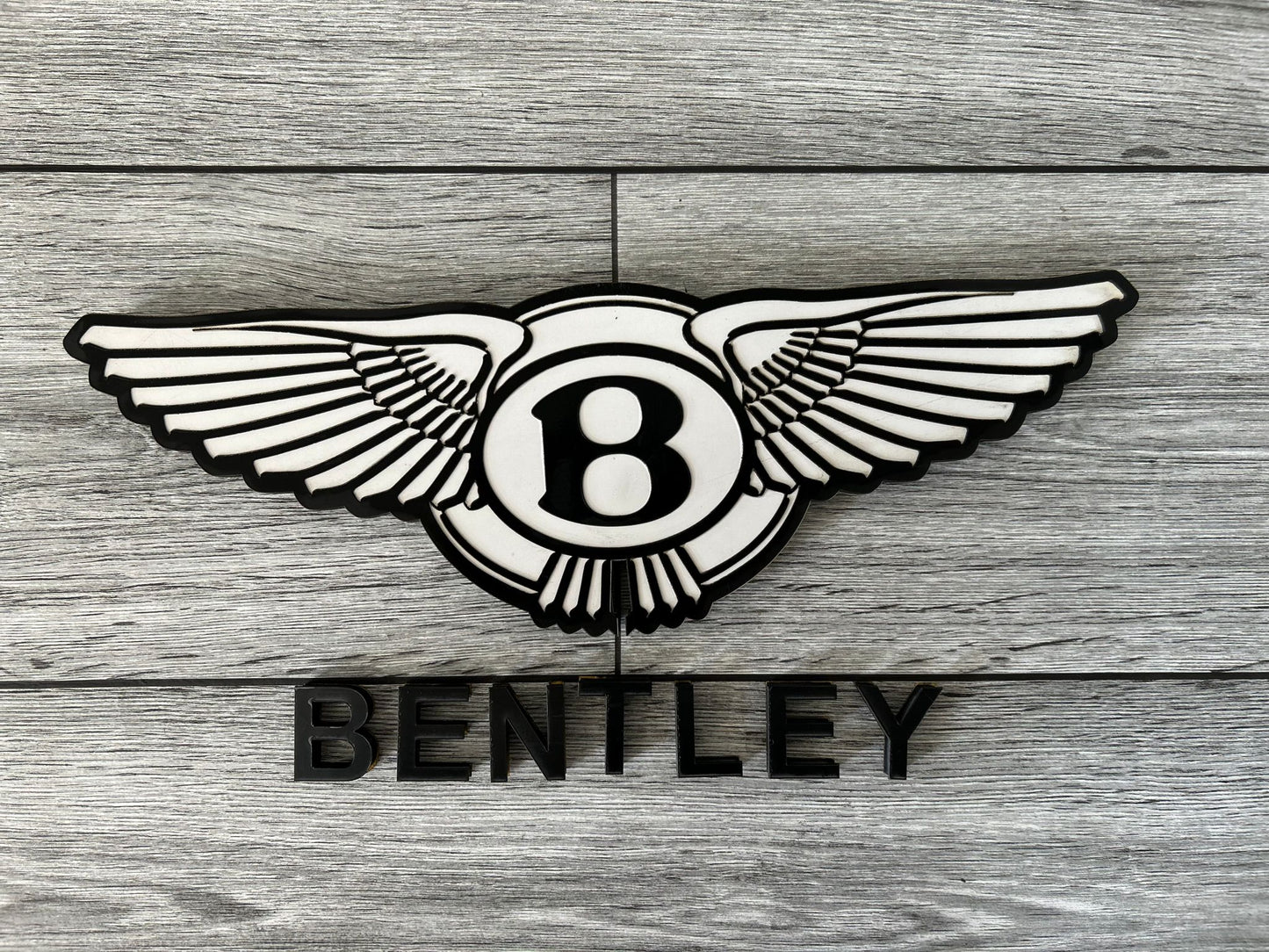 Bentley Logo Wandschild für die Garage Deko Wandkunst