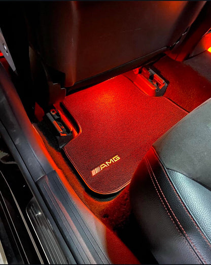 Für Mercedes Benz AMG Teppich Auto Fußmatten maßgefertigt für alle AMG Modelle, Teppich Innenraumschutz