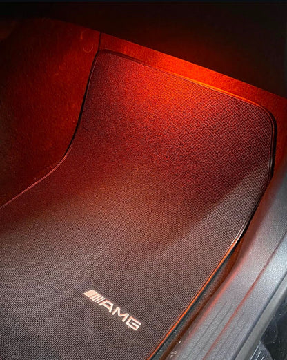 Für Mercedes Benz AMG Teppich Auto Fußmatten maßgefertigt für alle AMG Modelle, Teppich Innenraumschutz