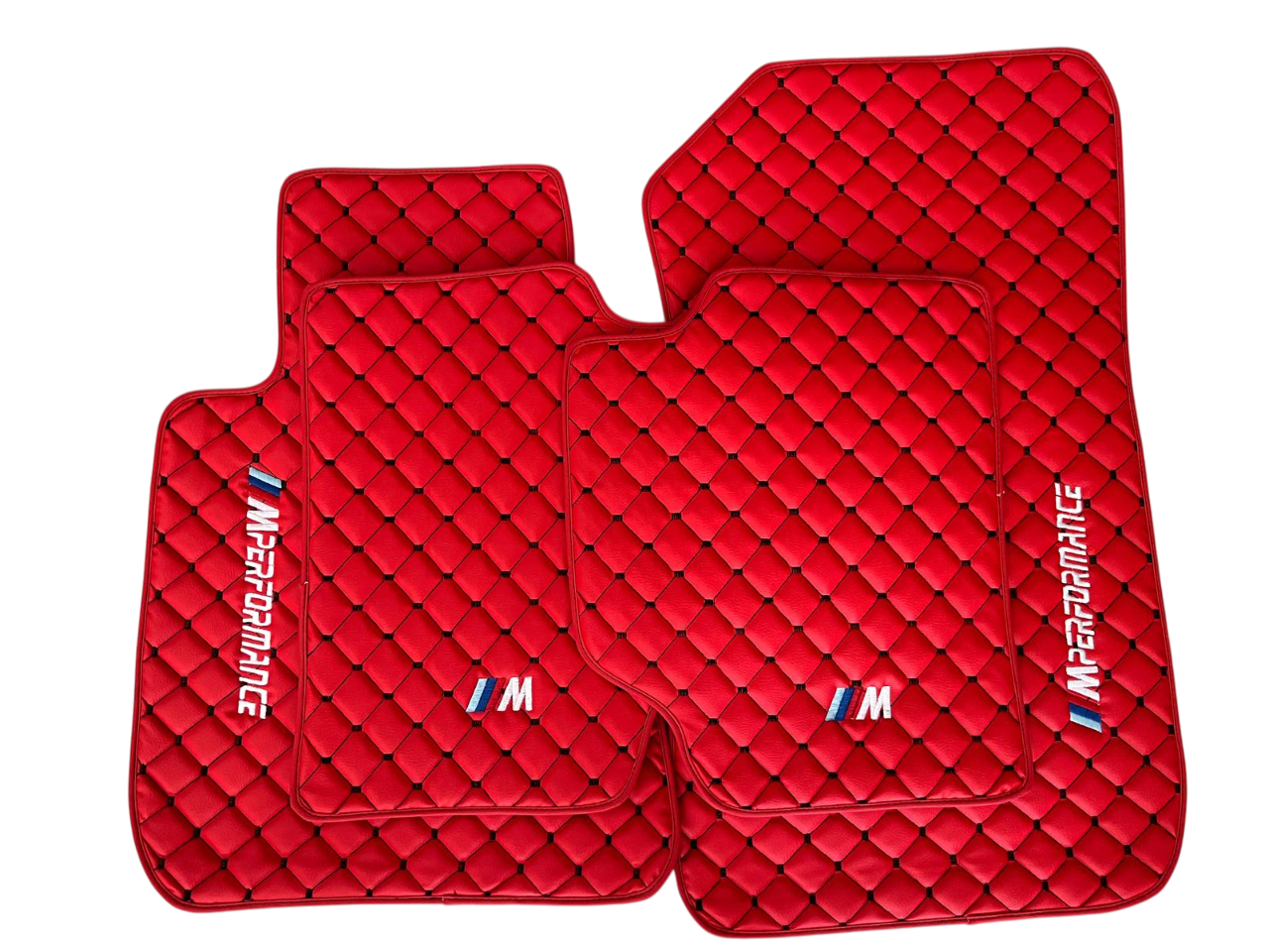 For BMW M4 Leder Fußmatten Maßgeschneidert