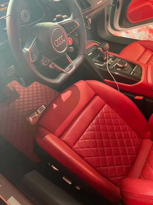 Audi R8 Leder Fußmatten