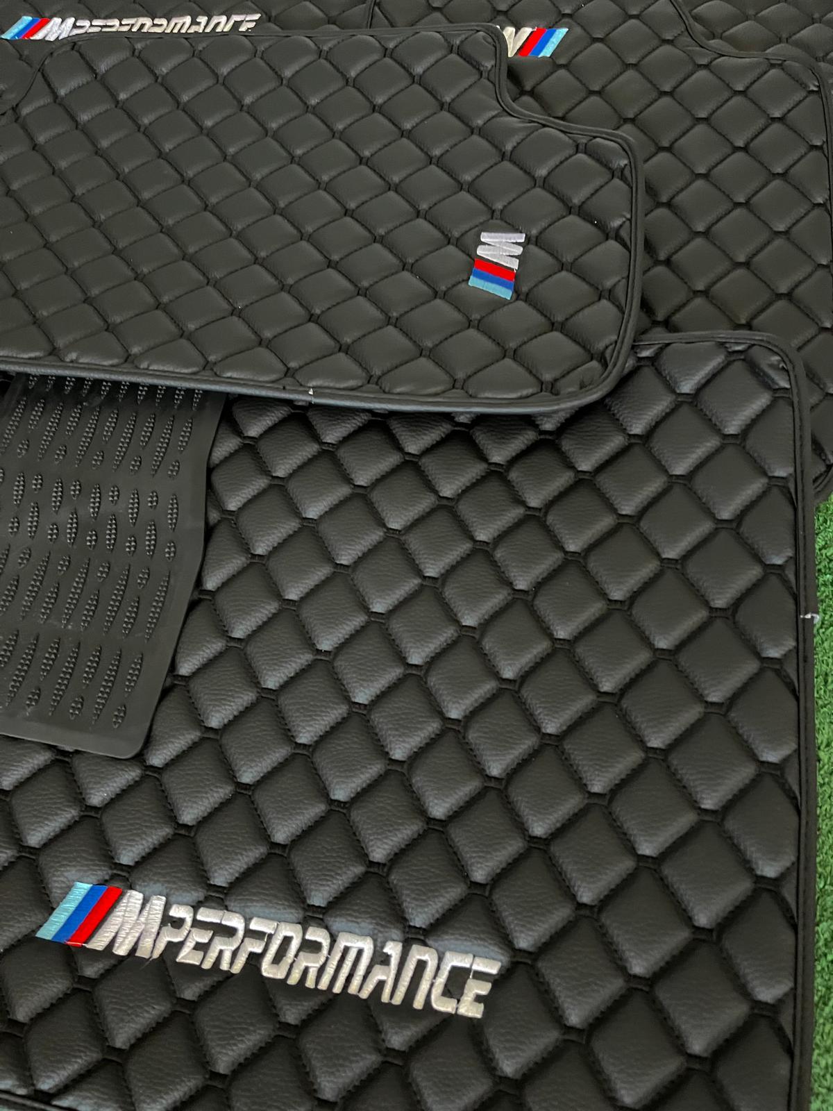 For BMW M3 Leder Fußmatten Maßgeschneidert