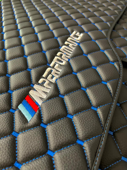 For BMW M5 Leder Fußmatten Maßgeschneidert