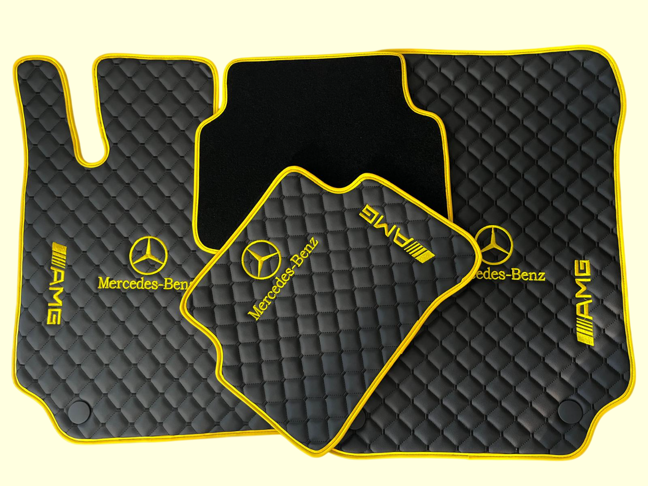 Mercedes Benz Leder Fußmatten Maßgeschneidert für alle Modelle