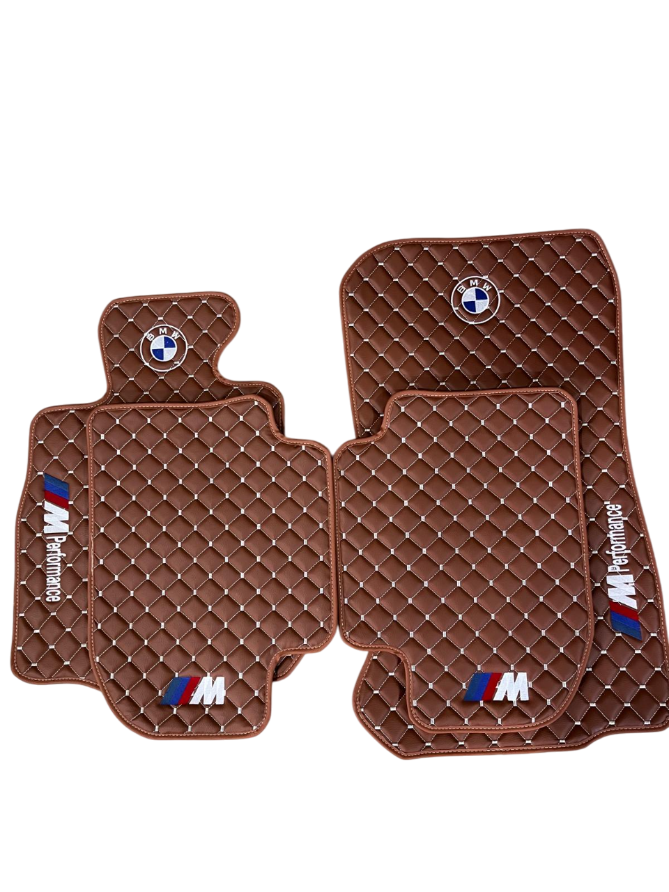 For BMW M Performance Leder Fußmatten Maßgeschneidert