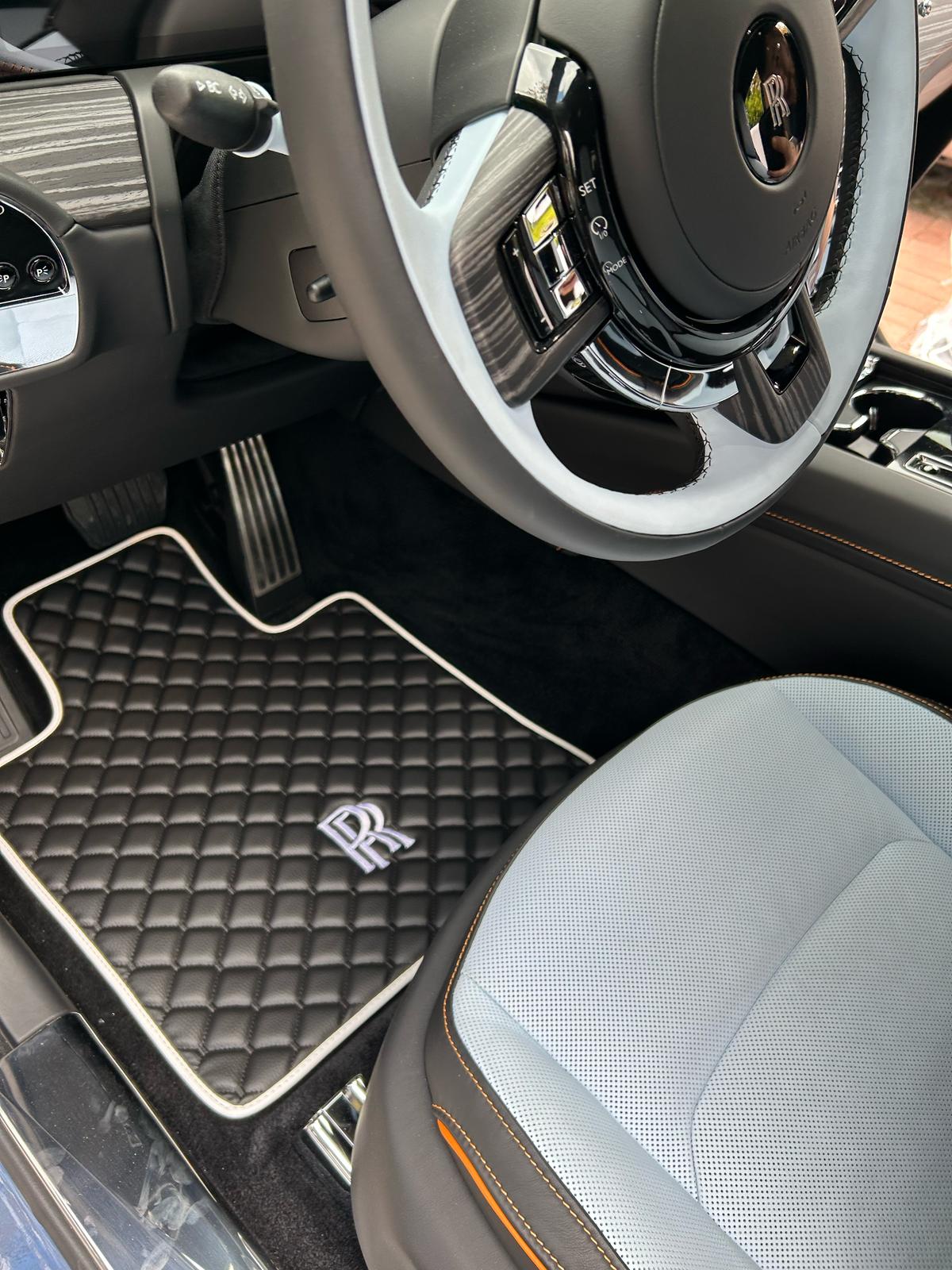 Rolls Royce Leder Fußmatten Set Maßgeschneidert für alle Modelle
