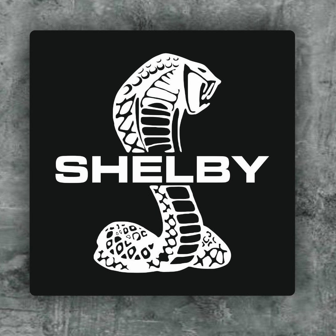 Handgefertigte Shelby Logo Wanddekoration  Garagen-Deko Wandkunst