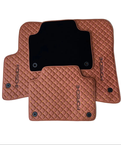 Porsche Leder Fußmatten Maßgeschneidert