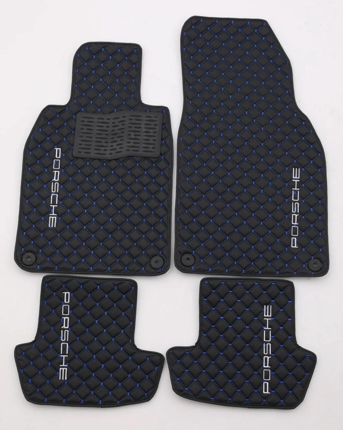 Porsche Leder Fußmatten Maßgeschneidert