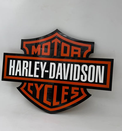 Harley Davidson Wandschild für die Garage – Premium Wanddekoration für Auto- und Motorradliebhaber