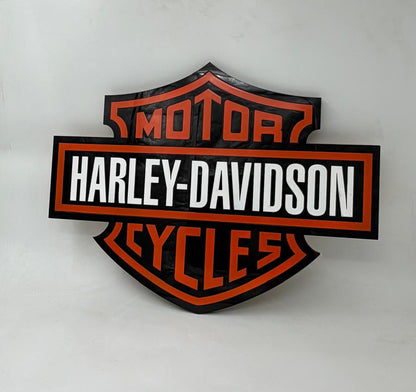 Harley Davidson Wandschild für die Garage – Premium Wanddekoration für Auto- und Motorradliebhaber