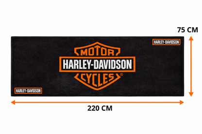 Harley Davidson Motorrad Teppich 75x220 cm Garage Teppich Motorrad Display Rug Werkstatt Dekor