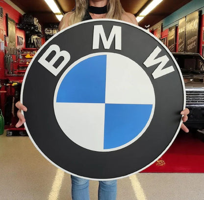 BMW M Logo Wandschild für die Garage Deko Wandkunst