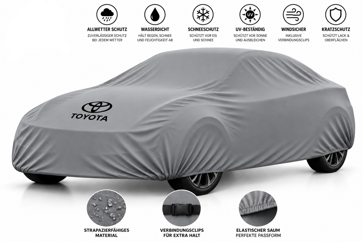 Toyota Autoabdeckung Wasserdicht & Maßgeschneidert für alle Modelle