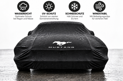 Mustang Autoabdeckung – Wasserdicht & Maßgeschneidert für alle Modelle