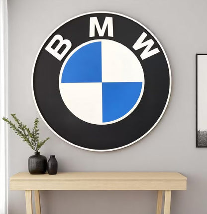 BMW M Logo Wandschild für die Garage Deko Wandkunst