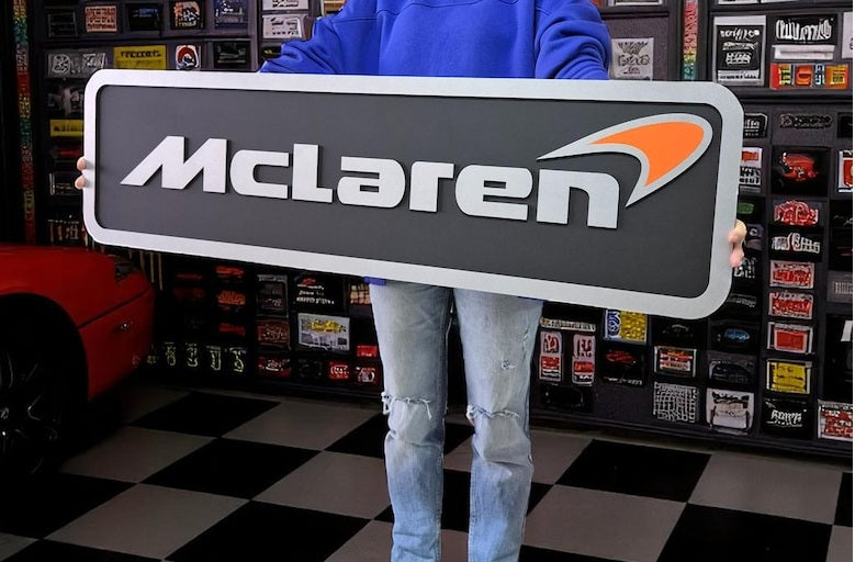 McLaren Logo Wandschild für die Garage Deko Wandkunst