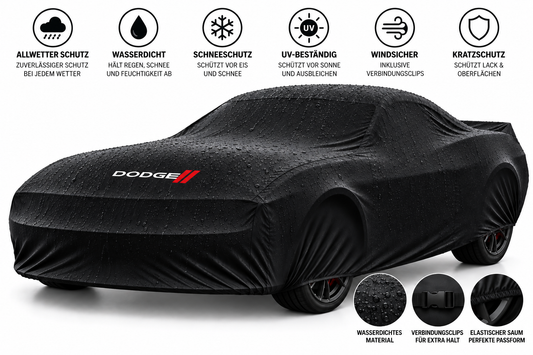 Dodge Autoabdeckung – Wasserdicht & Maßgeschneidert für alle Modelle