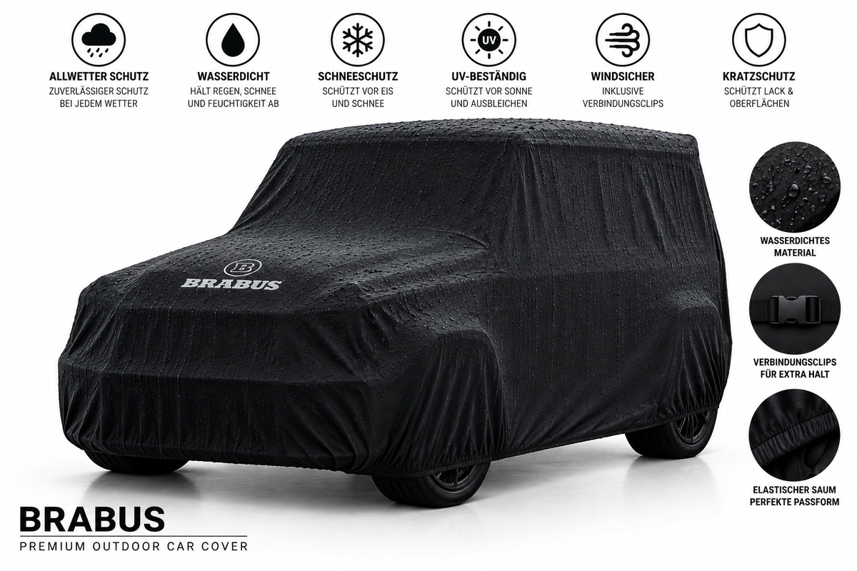 Brabus Autoabdeckung  Wasserdicht & Maßgeschneidert für alle Modelle