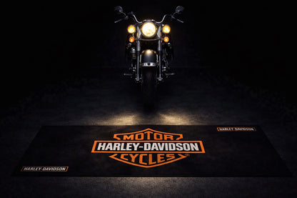 Harley Davidson Motorrad Teppich 75x220 cm Garage Teppich Motorrad Display Rug Werkstatt Dekor