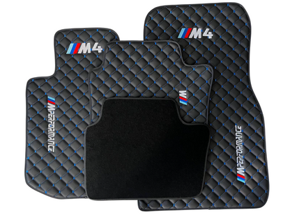 For BMW M5 Leder Fußmatten Maßgeschneidert