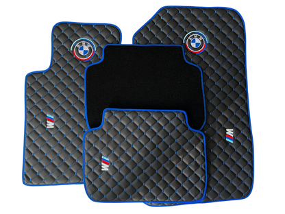 For BMW M3 Leder Fußmatten Maßgeschneidert