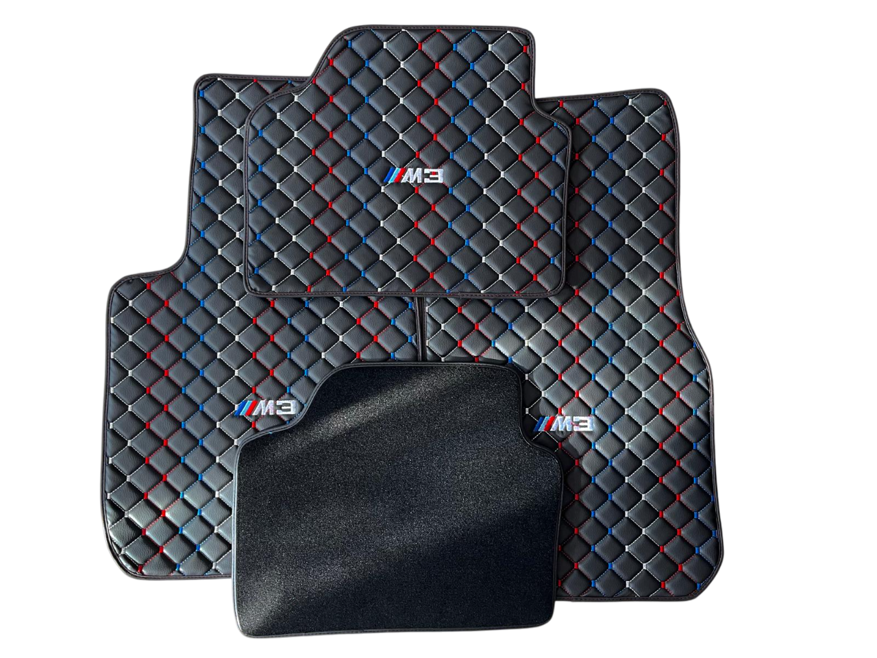 For BMW M5 Leder Fußmatten Maßgeschneidert
