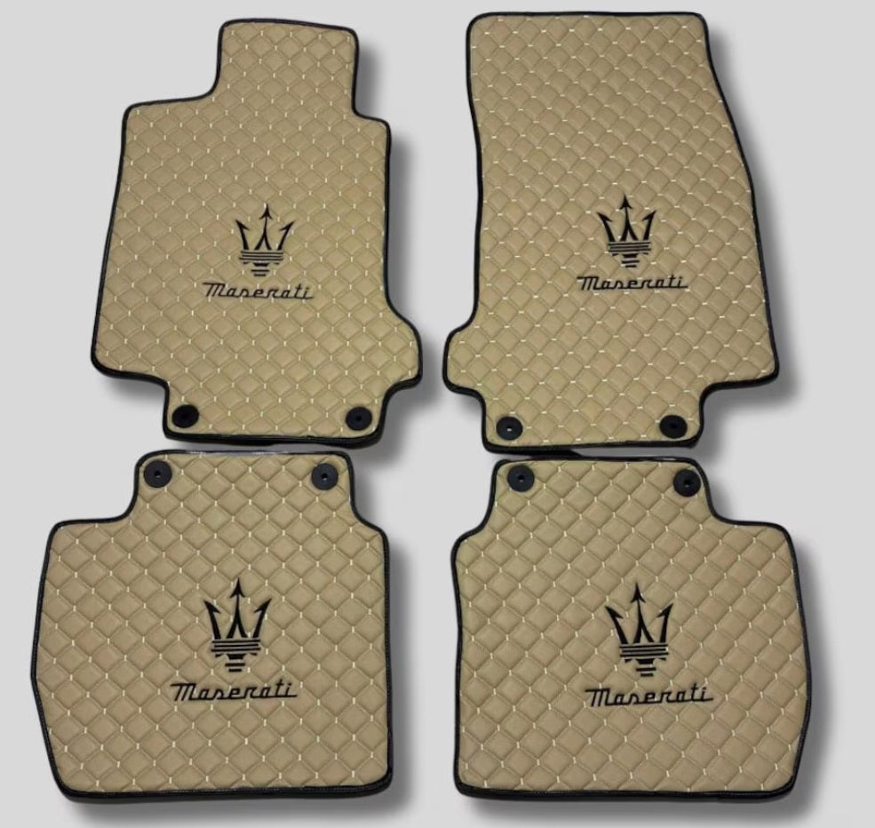 Maserati Leder Fußmatten Maßgeschneidert für alle Modelle