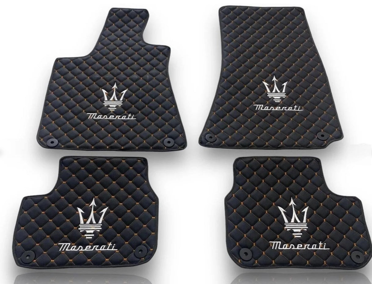 Maserati Leder Fußmatten Maßgeschneidert für alle Modelle