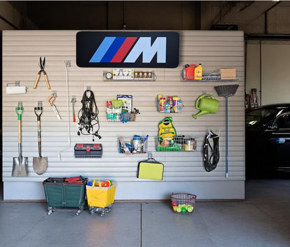 BMW M Logo Wandschild für die Garage Deko Wandkunst