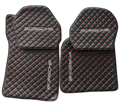 Porsche Leder Fußmatten Maßgeschneidert