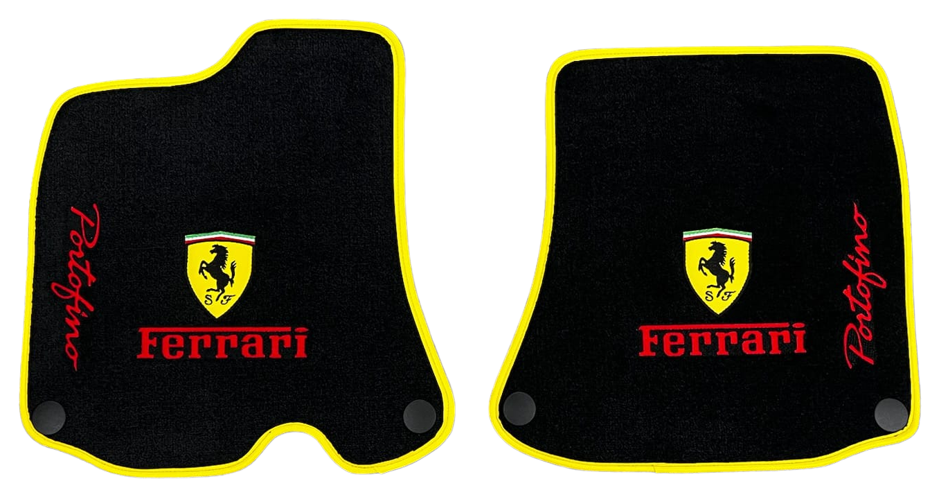 Ferrari California Fußmatten Maßgeschneidert Ferrari Velour Teppich
