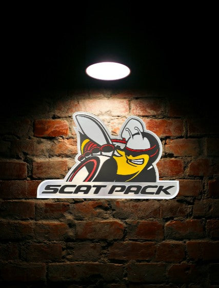 ScatPack Logo Wandschild für die Garage Deko Wandkunst